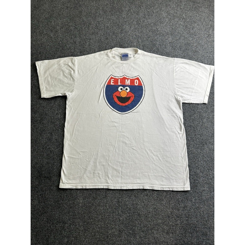 Mens 90s Elmo Jim Henson Sesame Street T-Shirt Tultex Made in Mexico, Size XL